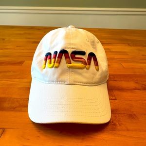 Vintage Look White NASA Dad Hat